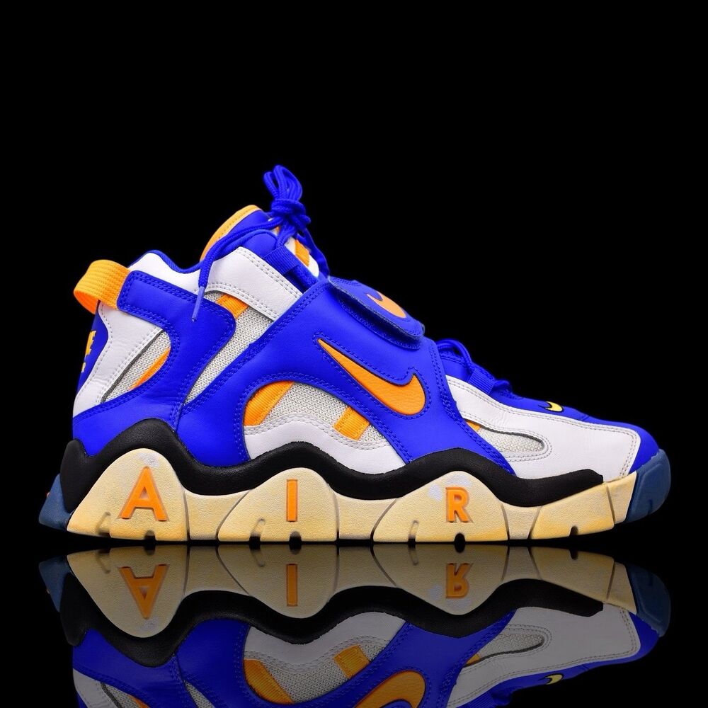 Nike Air Barrage Mid University Blue/Racer Orange Men’s Size 11.5